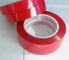 Soft And Tender Red Polyester Adhesive Tape / Switch Bonding Tape For Film Liner
